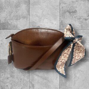 VTG Coach Madison Regis Bag 4405 Beechnut Caviar Leather Crossbody 90s Italy